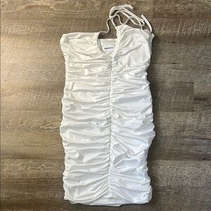 Superdown White Mini Halter Dress Size Medium